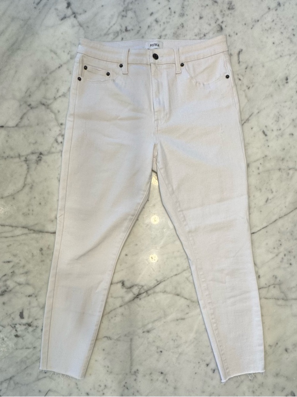 Pistola White High-Rise Skinny Jeans